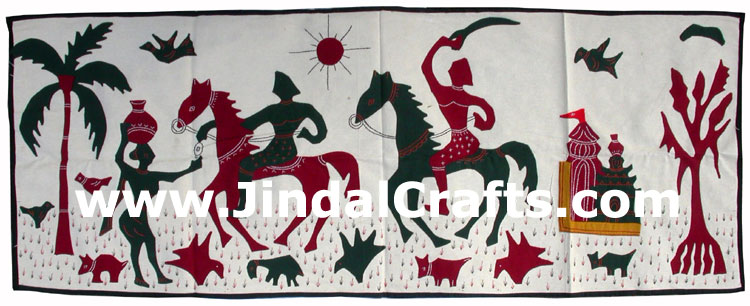 Wall Hanging - Handmade Applique Patch Work from India