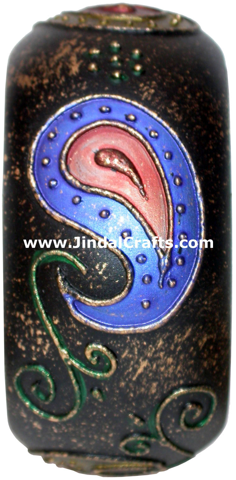 Embossed Wooden Designer Bangles Fashion Jewelry India