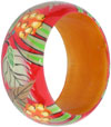 Colourful Traditional Bangle Hand Painted Wood Jewelry