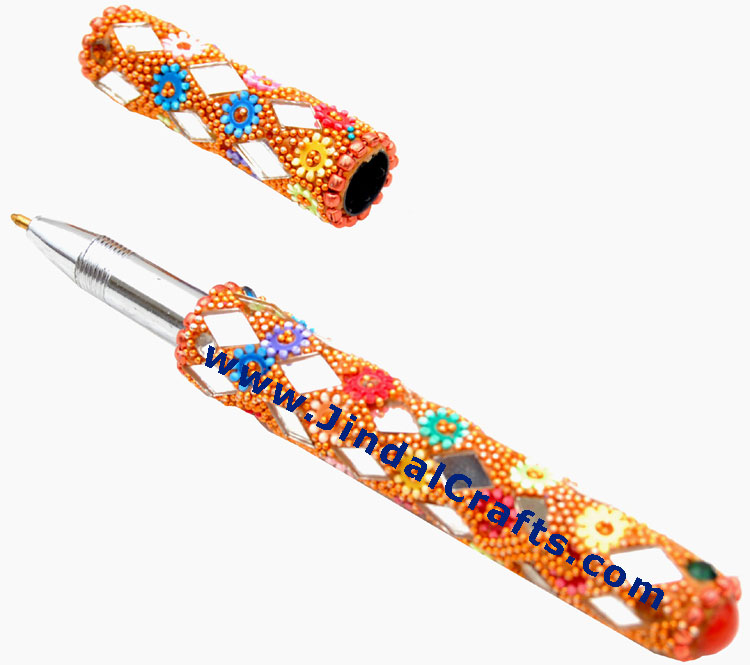 Handmade Traditional Lac Pens - Indian Gift Handicraft