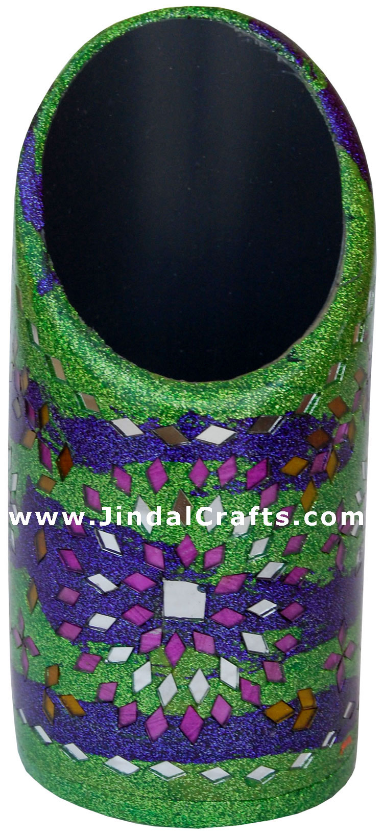 Handmade Decorative Lac Pen Stand from Indian Arts