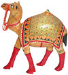 Hand Carved Hand Painted Wood Camel India Art Jungle Sculpture Home Decor Crafts