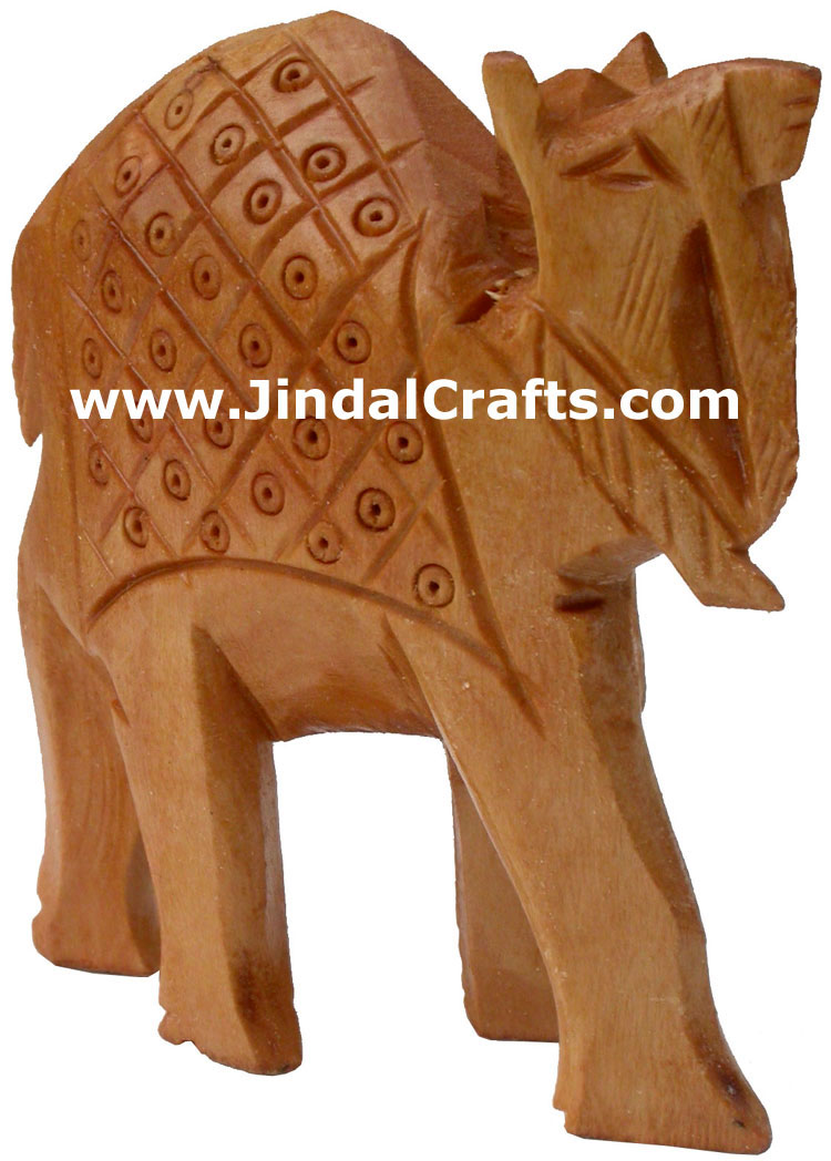 Set of Camels - Hand Carved Kadam Wood Figurines India