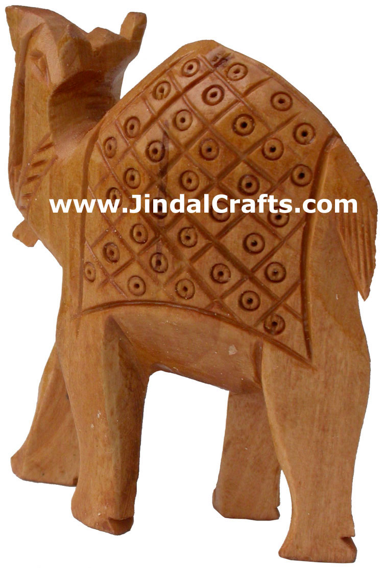 Set of Camels - Hand Carved Kadam Wood Figurines India