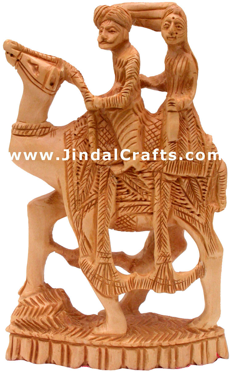 Handmade Wooden Traditional Figure Indian Artifacts