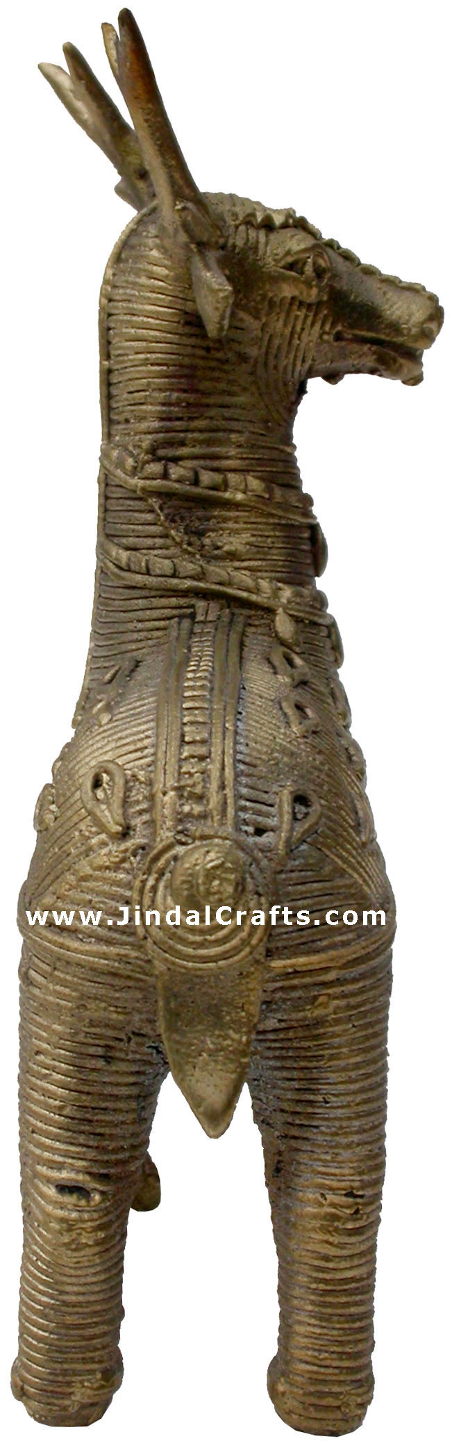 Deer - Tribal Dhokra Metal Animal Artifact from India