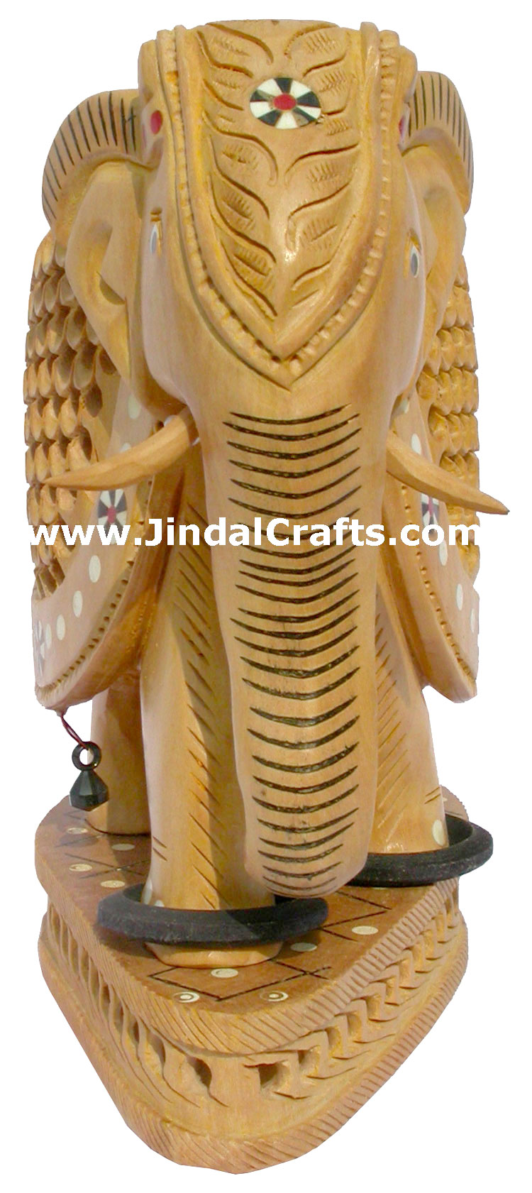 Hand Carved Set of 4 Pcs of Elephants India Art Work Handicrafts Gifts Exclusive