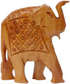 Set of Elephants - Hand Carved Wooden Animals Figures