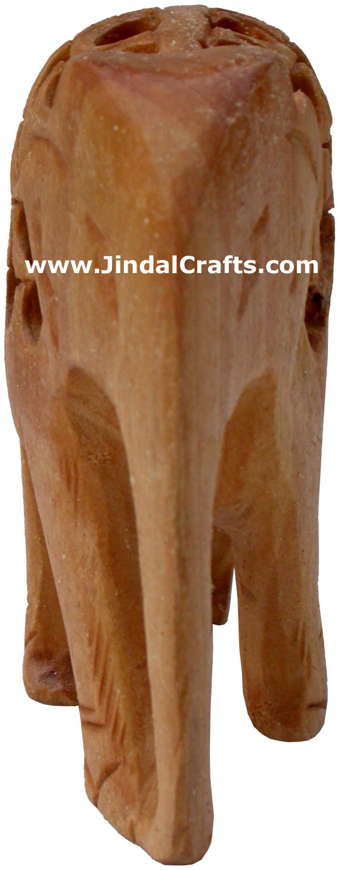 Baby Elephant - Hand Carved Wooden Animals Figures Art