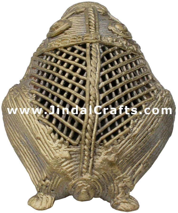 Frog - Tribal Dhokra Metal Animal Artifact from India