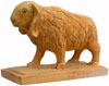 Wooden Sheep - Hand Carved Indian Art Craft Handicraft Figurine Home Decor