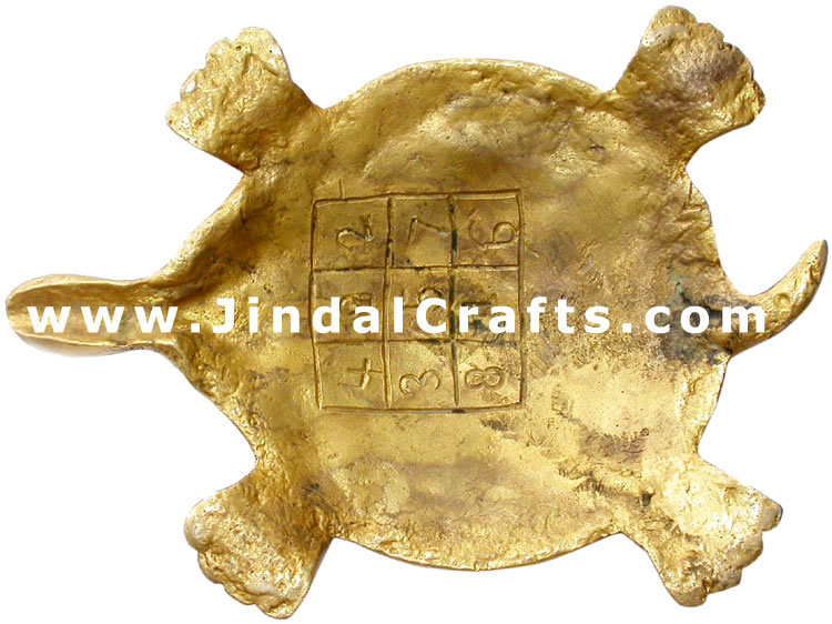 Turtle - Brass made Good Luck Wealth Arrifact India Art