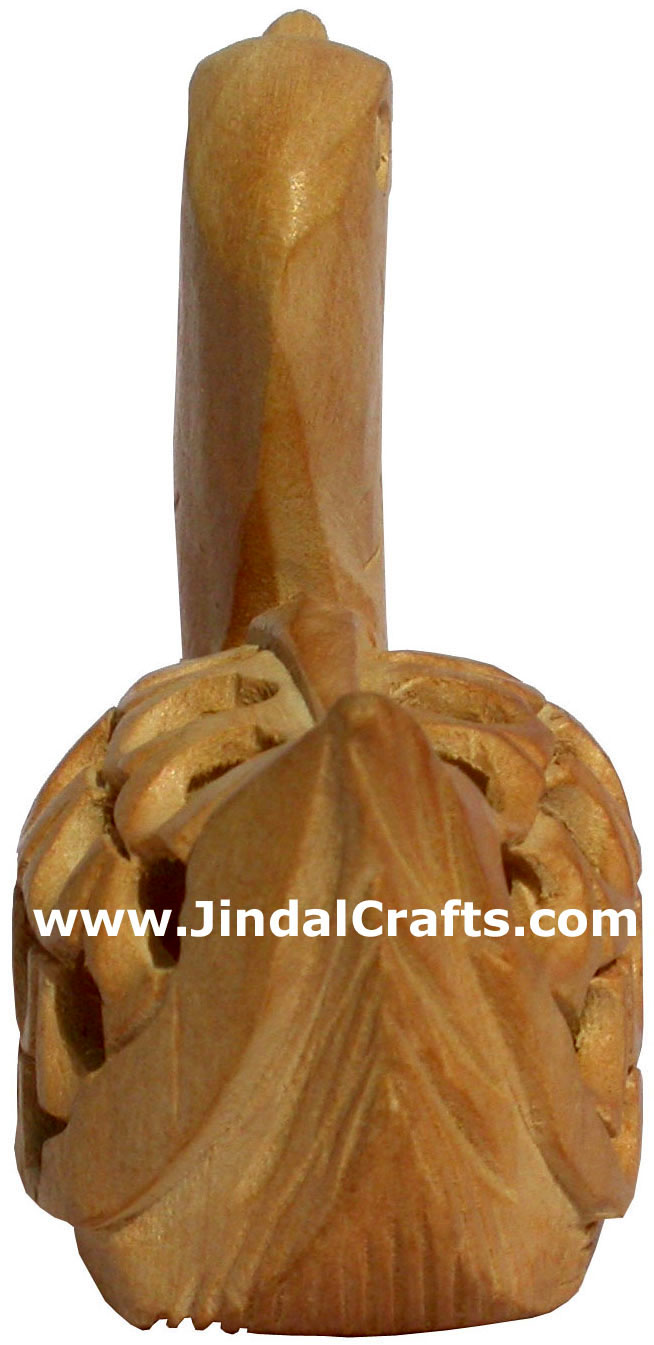Kadam Wood Hand Carved Duck India Artifacts Arts