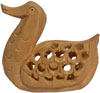 Kadam Wood Hand Carved Duck India Artifacts Arts