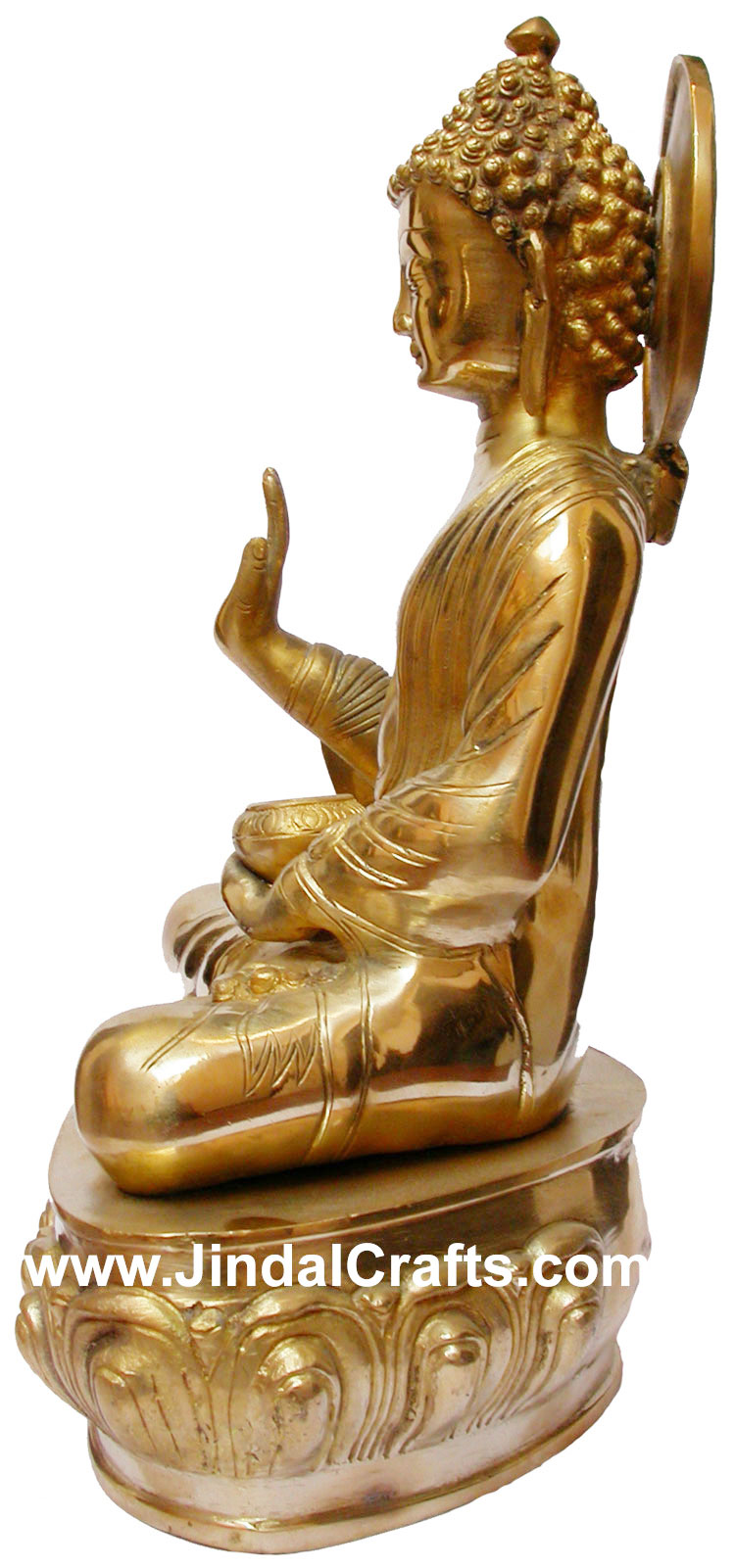 Brass Buddha Buddhist Sculpture India Work