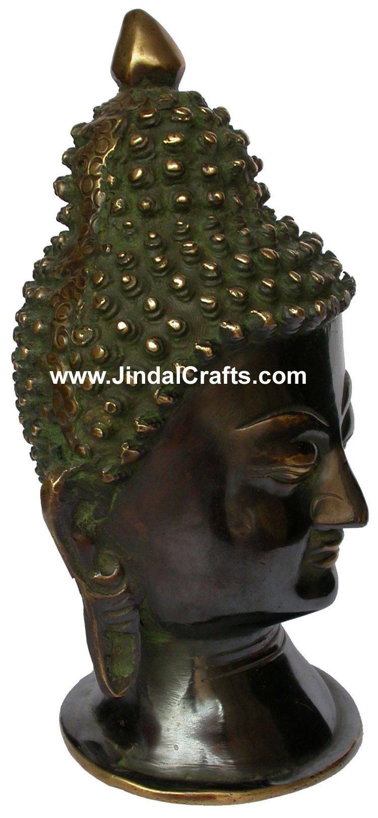 Brass Sculpture Antique Look Buddha Siddhartha Head