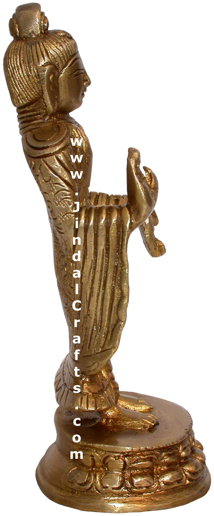 Brass Buddhist Sculpture India Carving Art