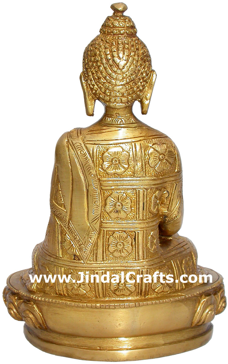 Lord Buddha Peaceful Sculpture India Hand Crafted Unique Idols Handicrafts