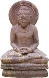 Hand Carved Stone Gautam Buddha Garden Statue India Art