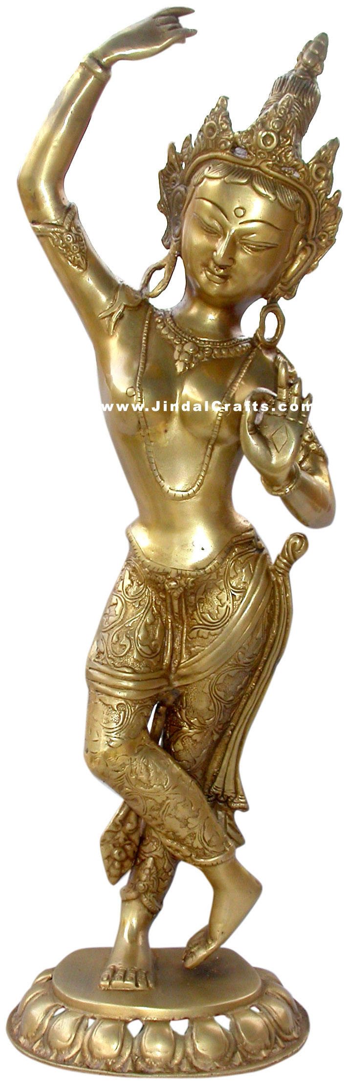 Tara Buddhist Goddess Sculpture Statue Idol Antique Art