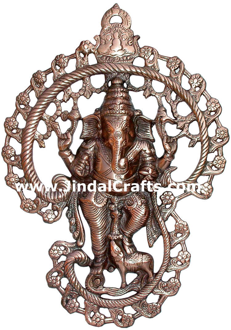 Lord Ganesh Wall Hanging Sculpture Hindu Gods Art Craft