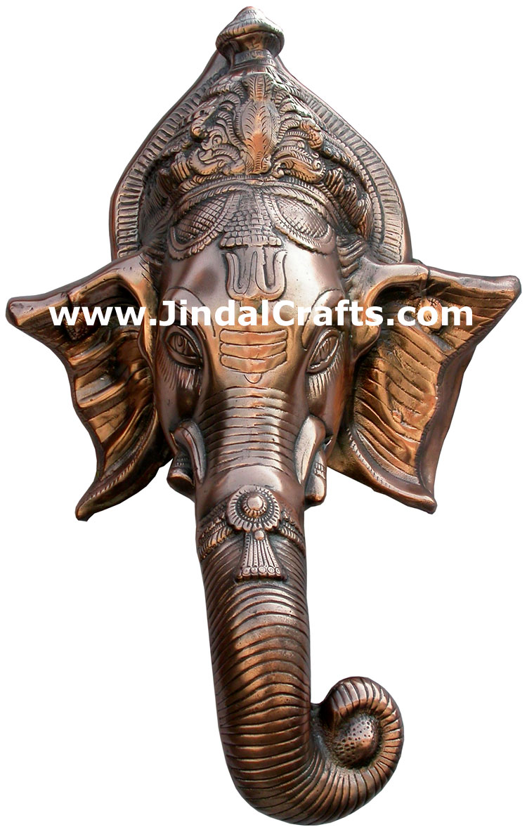Ganesha Face Wall Hanging Hindu Sculptures Crafts Arts