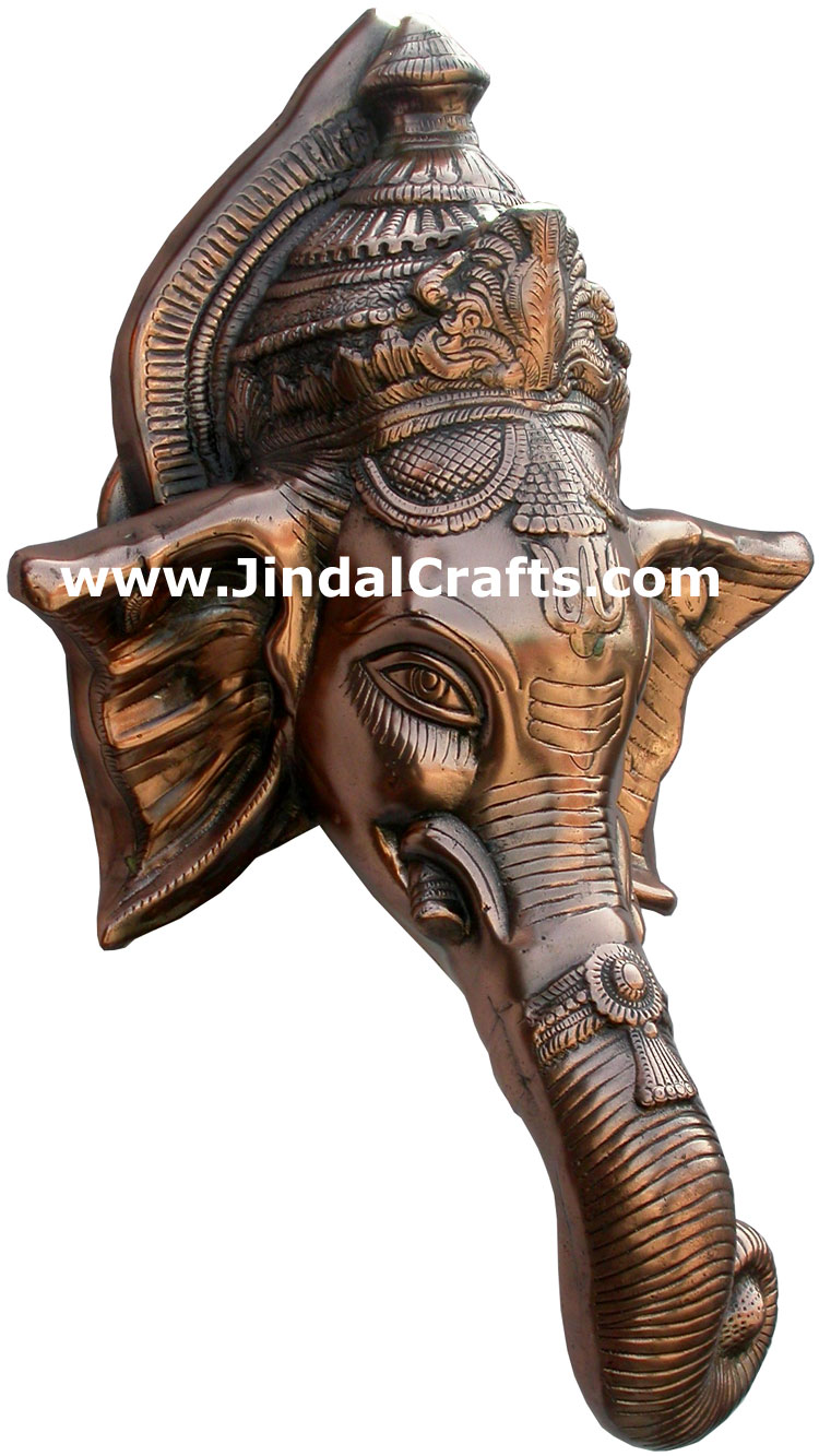 Ganesha Face Wall Hanging Hindu Sculptures Crafts Arts