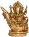 Brass Lord Ganesha India Artifacts Arts