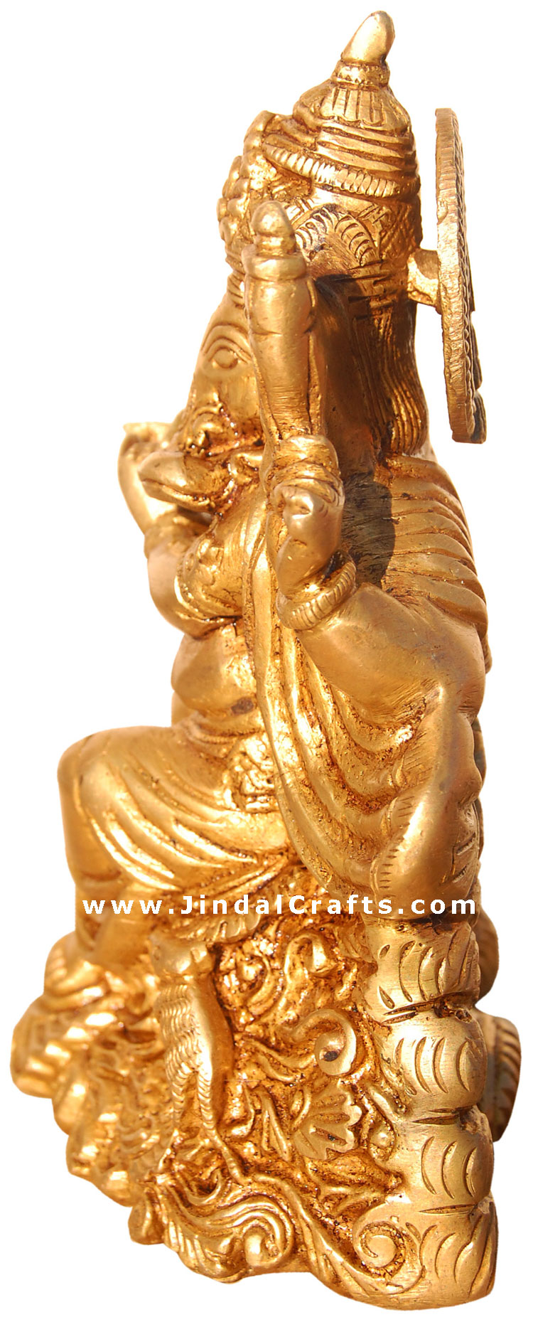 Lord Ganesh - Hindu God Figure Artifact made from Brass