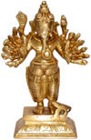 Sixteen Hans Lord Ganesha Hindu Religious Figurine Art