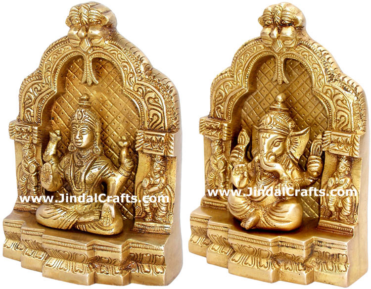 Laxmi Ganesha Hindu Religious Statues Sculptures Crafts