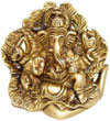 Indian God Ganesha Hand Crafted Brass Statue Idol India
