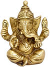 Lord Ganesha Indian Religious Brass Statue Handmade Idol Murti Arts Handicrafts