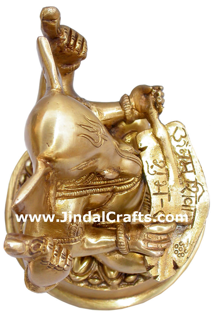 Ganesha Brass Murti Statue Sculpture Indian Gods Mahabharata India Handicraft