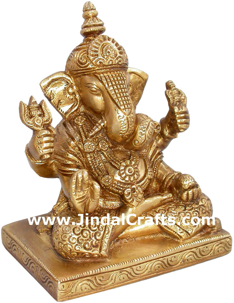 Ganesha Statues Religious Hindu Sculptures India Crafts