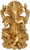 Ganesha Metal Statues Hindu Religious Sculpture Figures