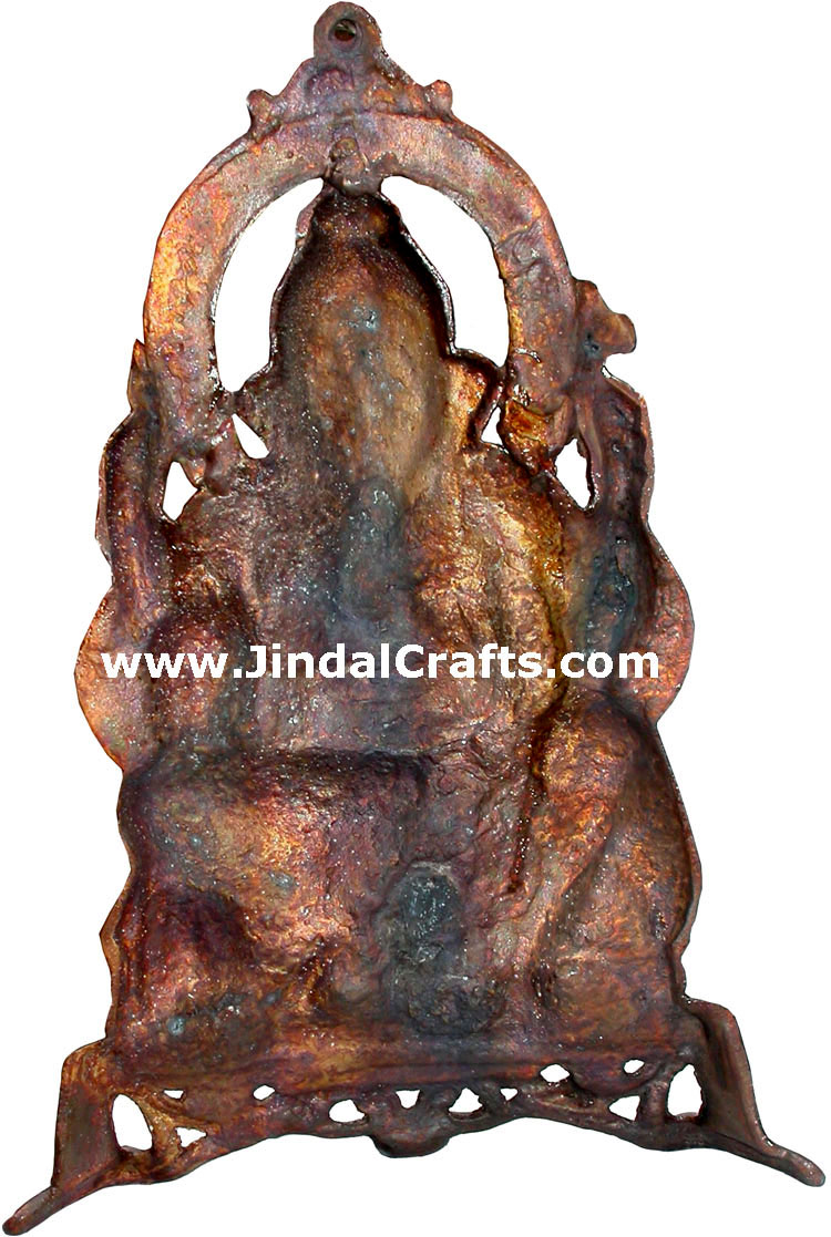 Ganesha - Hand Carved Indian Art Craft Handicraft Home Decor Aluminium Figurine