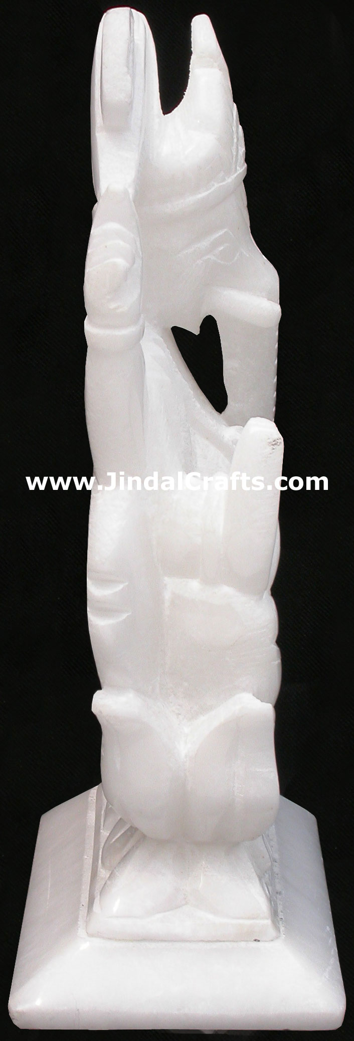 Handcarved Stone Ganesha Indian Stucpture Art