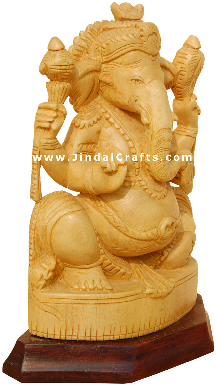 Ganesha - Handcrafted Hindu Sculpture Indian Fine Art Lord Ganpati Religious
