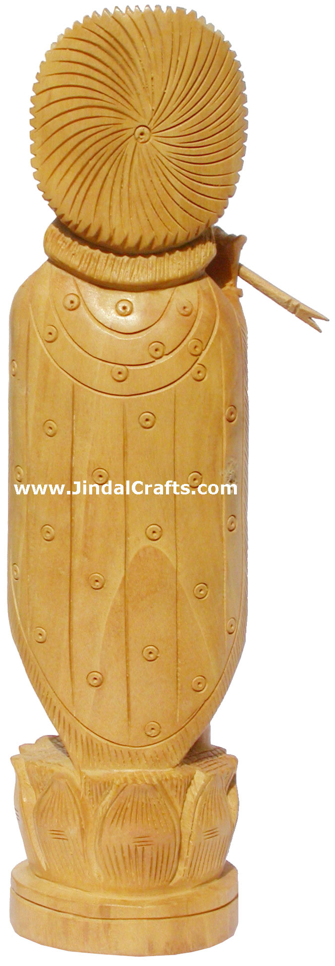 Handmade Wood Sculpture Lord Krishna Hindu Religious Art India God Idols Statues