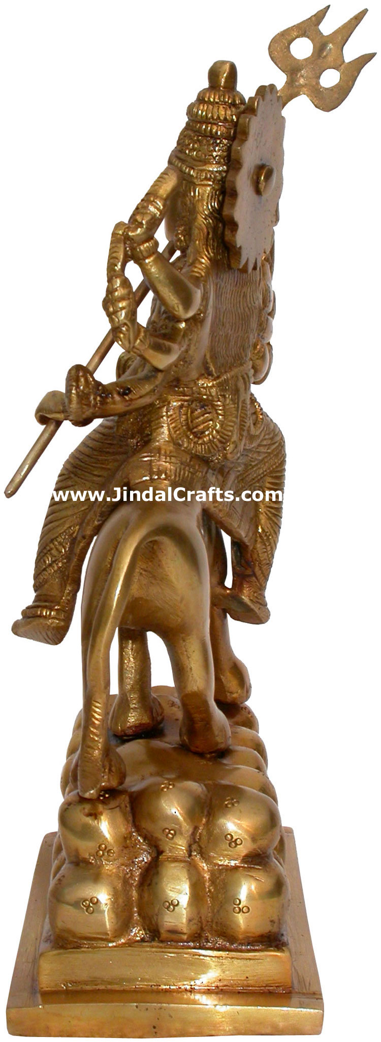 Hindu Deities Goddess Durga India Brass Carving Arts