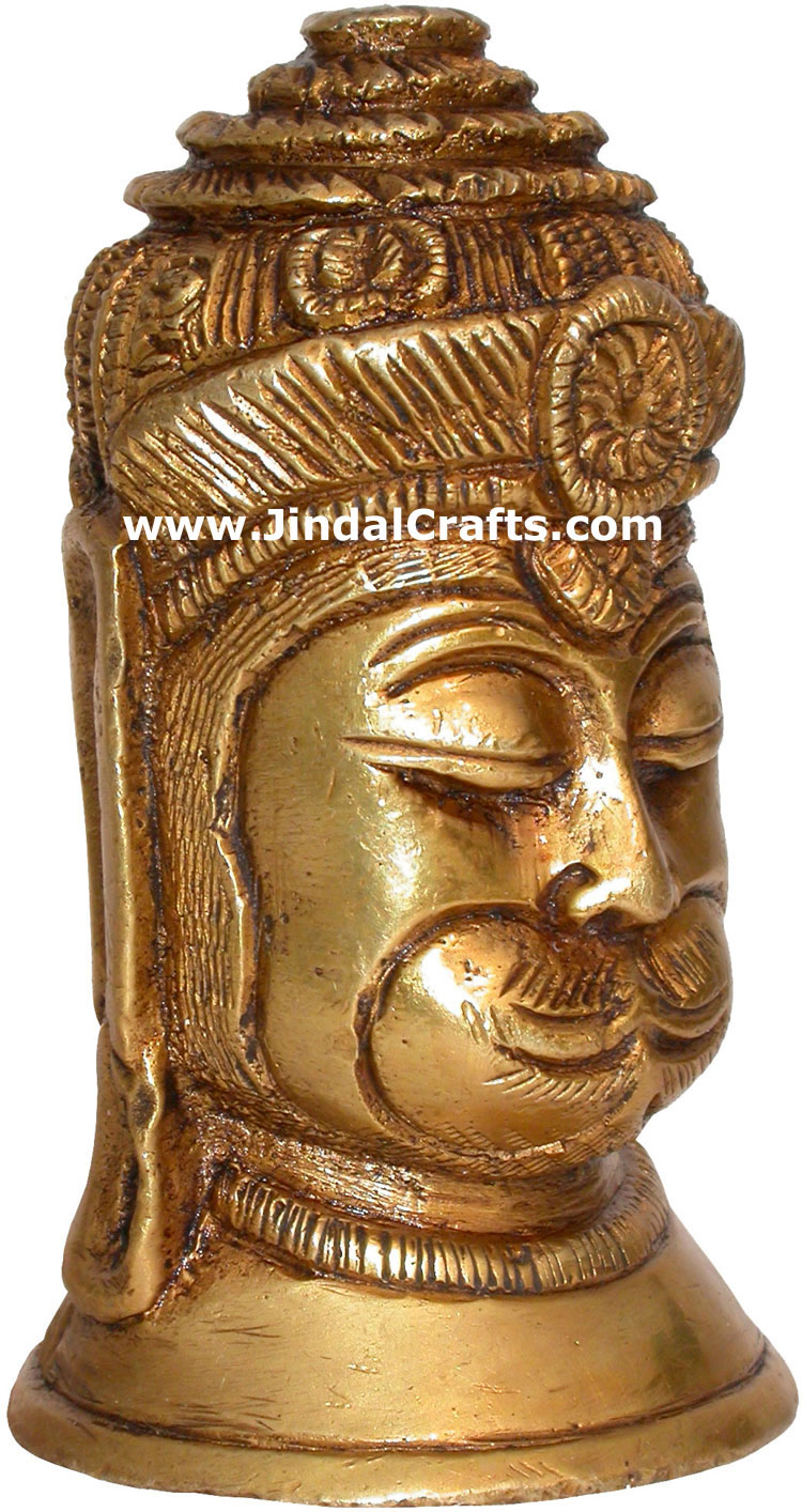 Hindu Deities Veer Hanuman India Brass Carving Artifact Sculpture Figurine Decor
