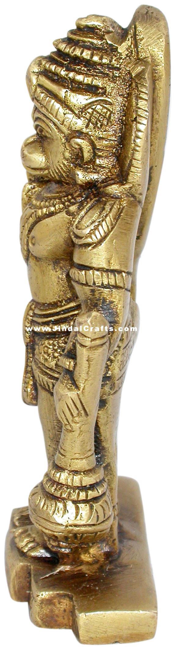 Lord Hanuman Indian God Brass Sculpture Hand Crafted