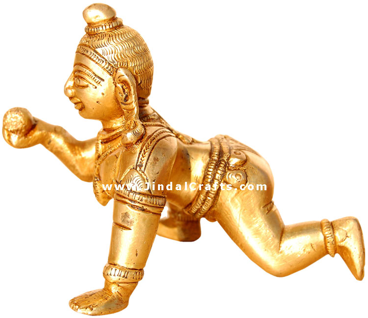 Bal Gopal Makhan Laddo Krishna Hindu Religious Artifact