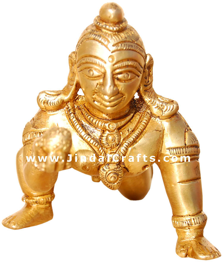 Bal Gopal Makhan Laddo Krishna Hindu Religious Artifact