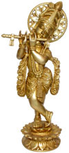 Indian Lord Krishna Hindu Religious Handicraft Art