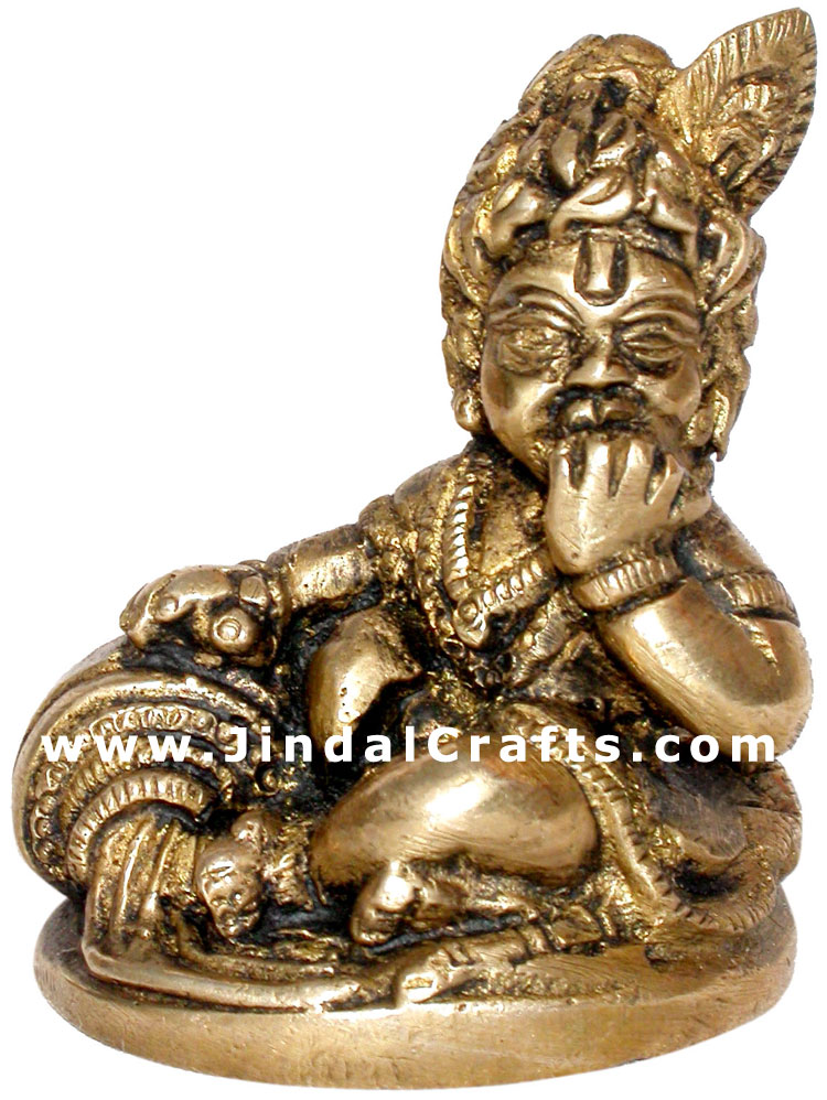Bal Gopal Makhan Krishna Hindu Religious Statue India