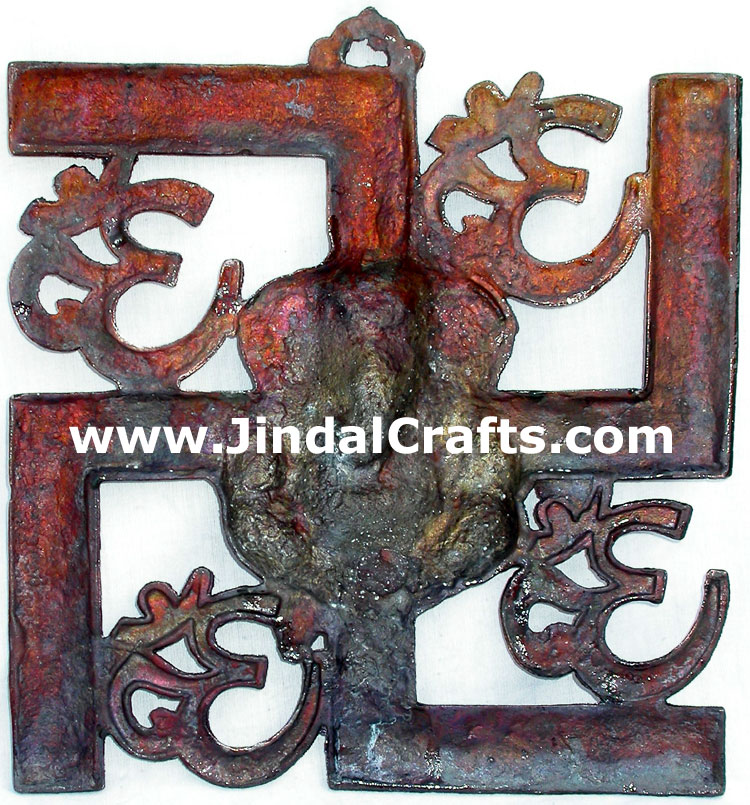 Lord Ganesha Om Swastika Hindu God Home Decoration Arts