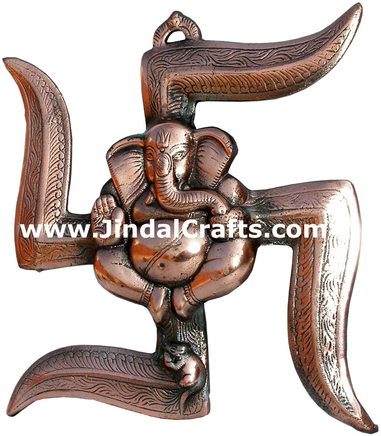 Lord Ganesha Swastika Hindu God Handicraft Artifact Art