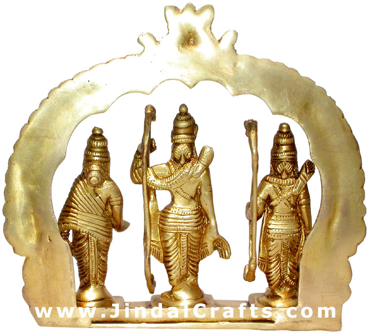 Hindu God Ram Darbar Statue Sita Laxman Hanumaan India